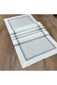 OYA home Çift Pikolu Ranır -krem & Gri -40*145 Cm thumbnail 1