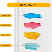 Gen-Of Küçük Resim Tuvali %100 Pamuk 20x20 cm Arkadan Zımbalı 5 Adet thumbnail 2