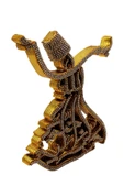 Kutulu Semazen Model Hediyelik Metal Biblo Gold Rengi - 3
