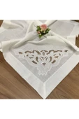 OYA home Beyaz İş Bohça -100 * 100 cm - 1