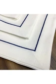 OYA home Mavi Piko Dikiş Detaylı Masa Örtüsü (1) & Peçete(8) Set -toplam 9 Parca - 4