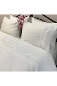 OYA home Beyaz iş li Pamuklu Nevresim Takımı -6 parça - 4