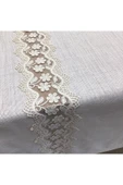 OYA home Mini Papatya Dantelli Masa Örtüsü -160*260 Cm - 5