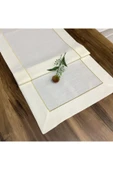 OYA home Gold Tek Sıra Pikolu Masa Örtüsü ve Ranır Set - 2 parça - 3