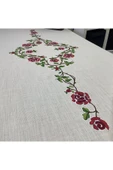 OYA home Kaneviçe İşleme Aplikeli Masa Örtüsü-160*260 cm - 3