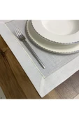 OYA home Gümüş Piko Detaylı Amerikan Servis(8) & Ranır (1) Set- 9 Parça - 2