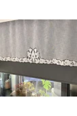 OYA home Beyaz İş Aplikeli Tül Perde -85*180 cm - 3