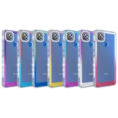 Xiaomi Redmi 9C Kılıf Simli ve Renk Geçiş Tasarımlı Lens Korumalı Zore Park Kapak - 2