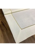 OYA home Gold Tek Sıra Pikolu Masa Örtüsü ve Ranır Set - 2 parça - 4