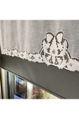 OYA home Beyaz İş Aplikeli Tül Perde -85*180 cm - 4