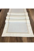 OYA home Altın Simli Simli Ranır Lı Masa Örtüsü ( 2 Parça ) - 6