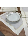 OYA home Altın Sim Çift Pikolu Amerikan Servis(6) & Ranır(1) Set -7 Parça - 2