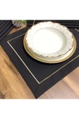 OYA home Gold Pikolu Amerikan Servis ( 8 ) & Peçete (8) Set - 16 parça - 2
