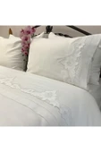 OYA home Beyaz iş li Pamuklu Nevresim Takımı -6 parça - 3