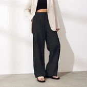 Beli Bağcıklı Keten Pantolon thumbnail 1