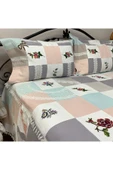OYA home Patchwork Kaneviçe Ve Dantel Aplikeli Yatak Örtüsü -3 parça - 6