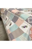OYA home Patchwork Kaneviçe Ve Dantel Aplikeli Yatak Örtüsü -3 parça - 4