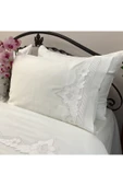 OYA home Beyaz iş li Pamuklu Nevresim Takımı -6 parça - 1