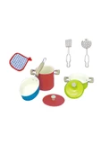 VARDEM OYUNCAK Vardem 8 Parça Pembe Emaye Tencere Tava Seti - 1