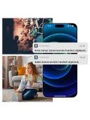 Hybrone Fold Katlanabilir Wi-Fi Akıllı Kamera, İnsan Algılama Çift Yönlü Sesli Görüşme, Hareket Algılama, Siren Özelliği - 6