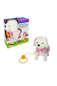 VARDEM OYUNCAK Peluş Kumandalı Tasmalı Yürüyen Pembe Fiyonklu Sevimli Köpek - 1