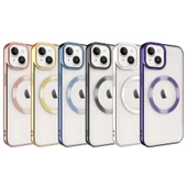 Apple iPhone 14 Kılıf M-safe Wireless Şarj Özellikli Zore Setro Silikon - 2