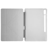 Galaxy Tab S9 FE Plus Kılıf Zore Tri Folding Kalem Bölmeli Standlı Kılıf - 5