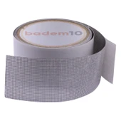 48 mm x 2 Metre Yapışkanlı Sineklik Tülü Tamir Bandı Yırtık Kopmuş Delik Fiber Tül Yapıştırma Gri thumbnail 10