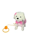 VARDEM OYUNCAK Peluş Kumandalı Tasmalı Yürüyen Pembe Fiyonklu Sevimli Köpek - 2