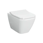 VitrA İntegra Square Kare Rim-Ex Asma Klozet + Slim Duroplast Yavaş Kapanan Klozet Kapağı SET - 4