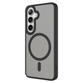 Galaxy S24 Kılıf Sert PC Arka Yüzey Wireless Şarj Özellikli Zore Flet M-safe Kapak thumbnail 5