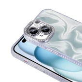 Apple iPhone 15 Kılıf Airbagli Parlak Taş Detay Tasarımlı Zore Esila Kapak thumbnail 5