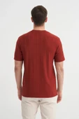 Cazador Regular Fit Bisiklet Yaka İnce Çizgili tişört - 2