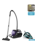 TEFAL 3200w Tefal Ütü ve Compact Toz Torbasız Elektrikli Süpürge Lambader Hediye thumbnail 1