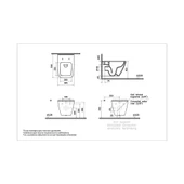 VitrA İntegra Square Rim-Ex Asma Klozet + Slim Duroplast Yavaş Kapak + Gömme Rezervuar  SET thumbnail 5