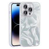 Apple iPhone 14 Pro Max Kılıf Airbagli Parlak Taş Detay Tasarımlı Zore Esila Kapak thumbnail 1