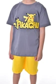 Pikachu Baskılı 2'li Şort - T-Shirt Çocuk Takım - 2