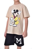 Mickey Baskılı 2'li Şort - T-Shirt Çocuk Takım - 5