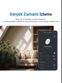 Hybrone Akıllı Wi-Fi LCD Ekranlı Sıcaklık ve Nem Sensörü, Gerçek Zamanlı Sıcaklık ve Nem Verileri, Uygulama Üzerinden Anında Bildirim - 3