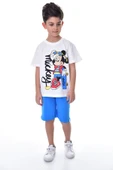 Mickey Baskılı 2'li Şort - T-Shirt Çocuk Takım - 1