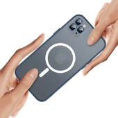 Apple iPhone 12 Kılıf Zore Mokka Wireless Kapak - 5