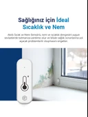 Hybrone Akıllı Wi-Fi Sıcaklık ve Nem Sensörü, Gerçek Zamanlı Sıcaklık ve Nem Verileri, Yüksek Hassasiyet, Uygulama Üzerinden Anında Bildirim - 5