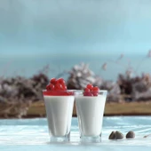 CAM SU VE MEŞRUBAT KAHVE YANI BARDAK SETİ 3 ADET MISAFIR SUNUM 6x6x9cm - 4