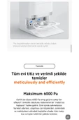 Xiaomi Kendini Temizleyen 6000pa Uyumlu Yüksek Güç Çift Döner Paspaslı Akıllı Robot Süpürgex20plus Hediyeli - 8