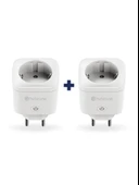 Hybrone Akım Korumalı Wi-Fi Akıllı Priz, 2li Set, 16 Amper, Enerji İzleme, Çocuk Kilidi, Uygulama ile Uzaktan Kontrol - 1