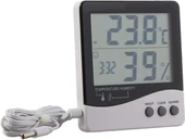 Growers Edge Büyük Ekran Dijital Termometre - Nem Ölçer - Saat / Thermometer / Hygrometer - 2