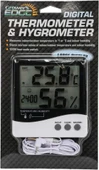 Growers Edge Büyük Ekran Dijital Termometre - Nem Ölçer - Saat / Thermometer / Hygrometer - 1