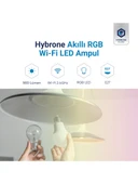 Hybrone LED RGB Wİ-Fi Akıllı Ampul, 4lü Set, 16 Milyon Renk, 900 Lümen, E27 Duy, Uygulama ile Kontrol - 2