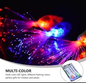 Nessiworld Led Işıklı Renkli Püsküllü Parmak Işığı 4 Renk 4 Adet - 3