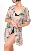 Pareo Plaj Elbisesi Kimono Std Ananas Somon - 3